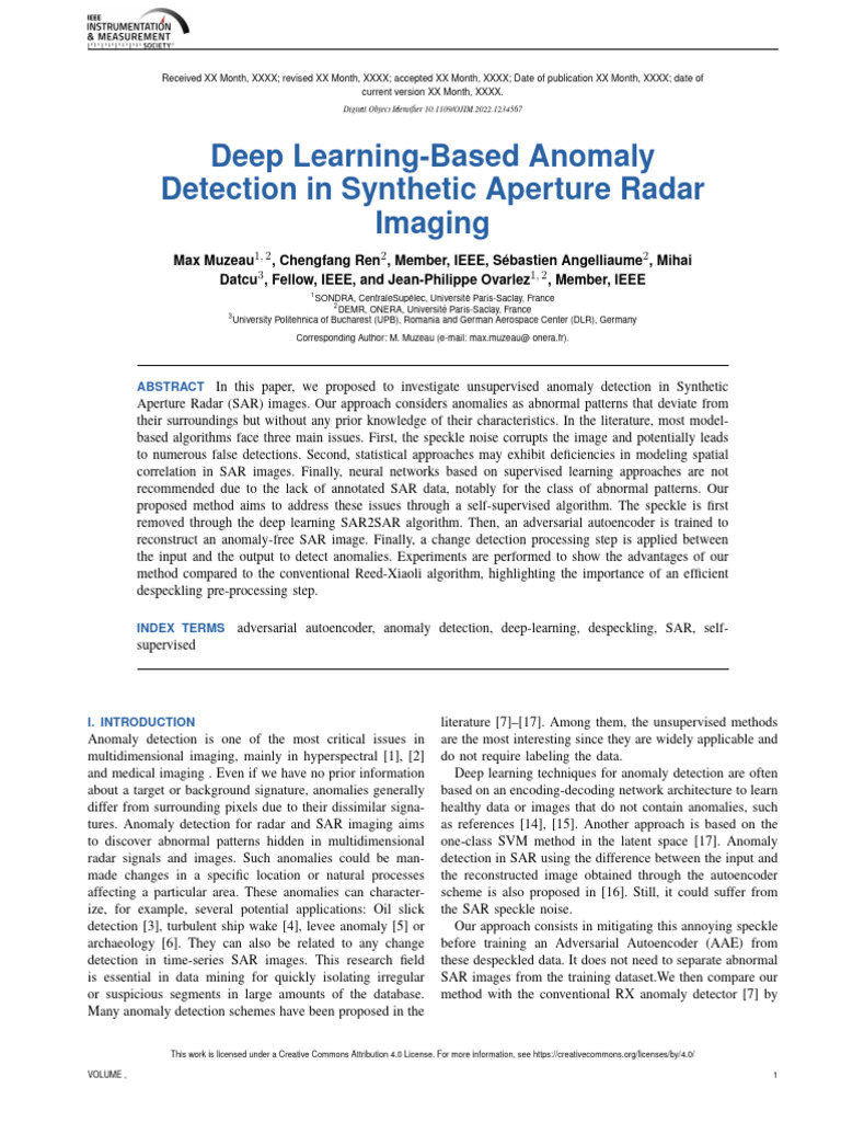 Deep Learning-Based Anomaly | PDF | Radar | Applied Mathematics