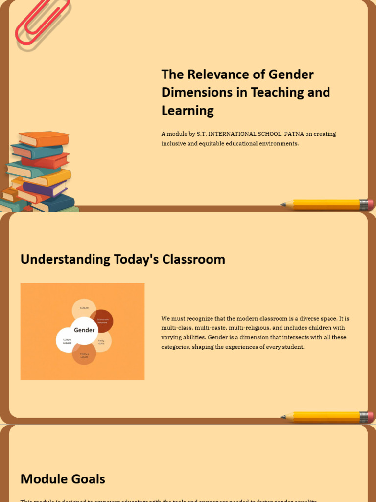 The Relevance of Gender Dimensions in Teaching and Learning | PDF ...
