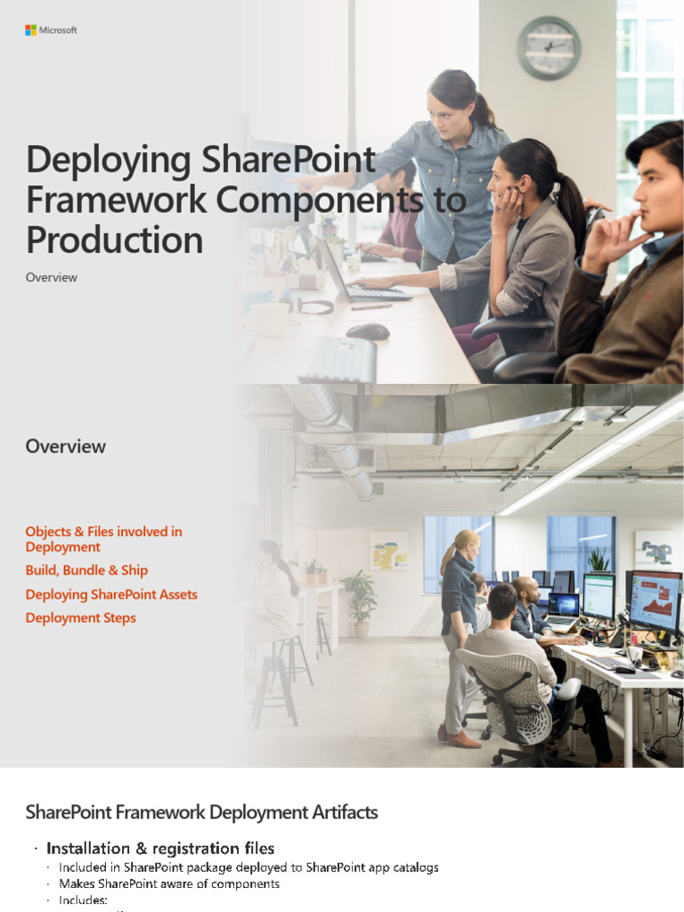 M4 - SharePoint Framework - Deploying To Production | PDF | Share Point ...