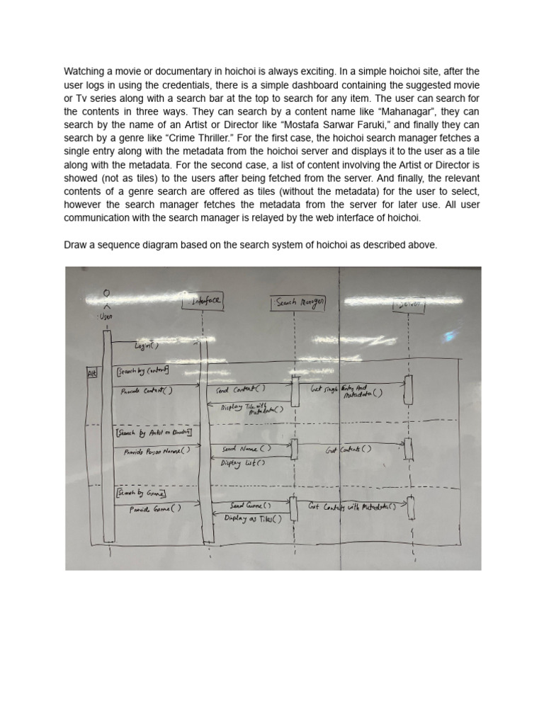 Class Work - Sequence Diagram | PDF