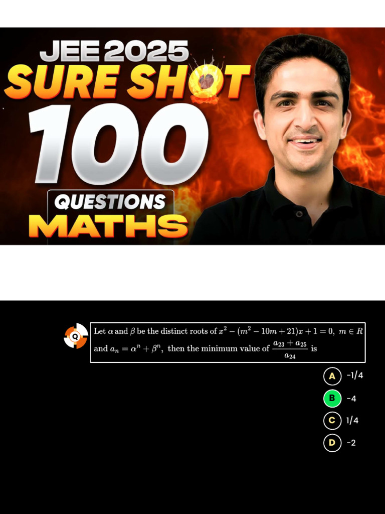 Sure Shot Questions Only | PDF | Ellipse | Circle