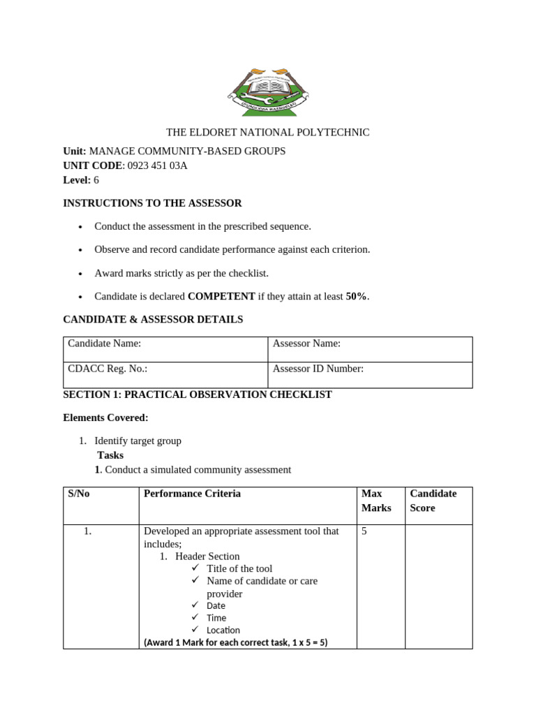 Community Based Tarus | PDF