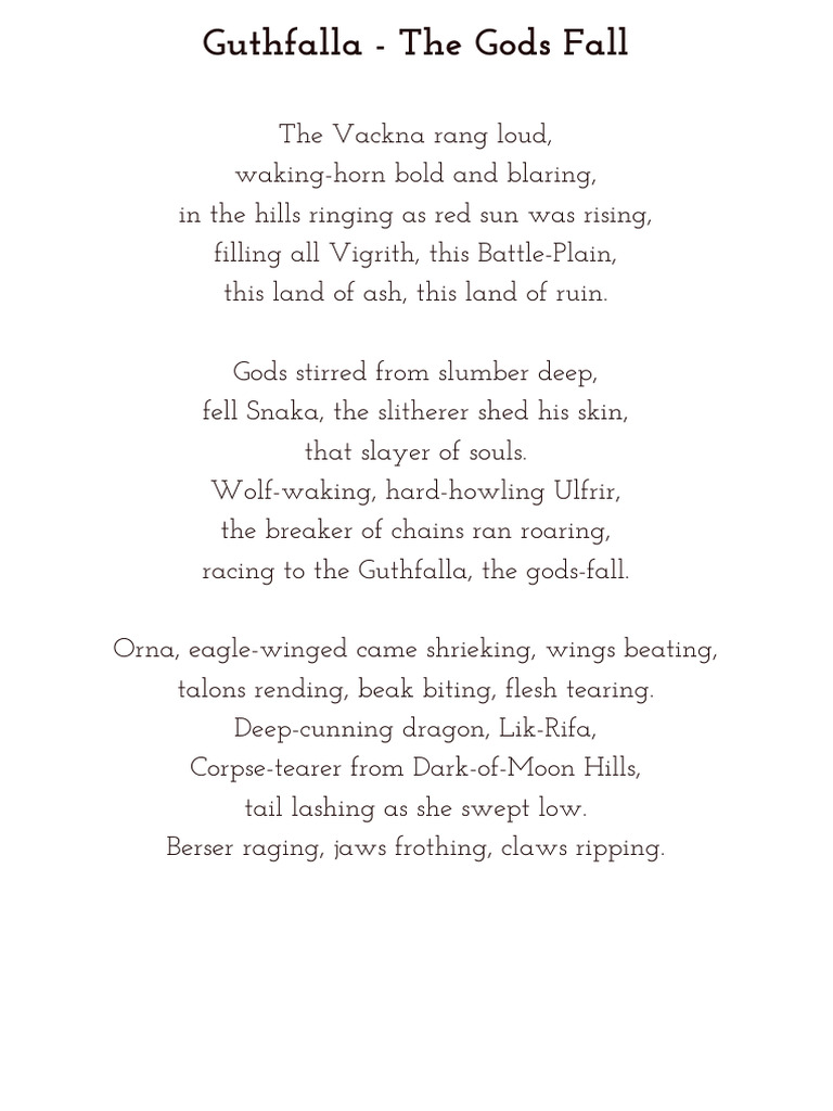 Guthfalla - The Gods Fall | PDF