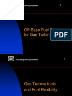Off-Base Fuel Systems For Gas Turbines