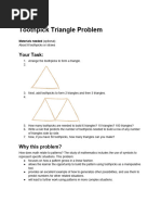 Toothpick Patterns and Solutions | PDF | Elementary Geometry ...