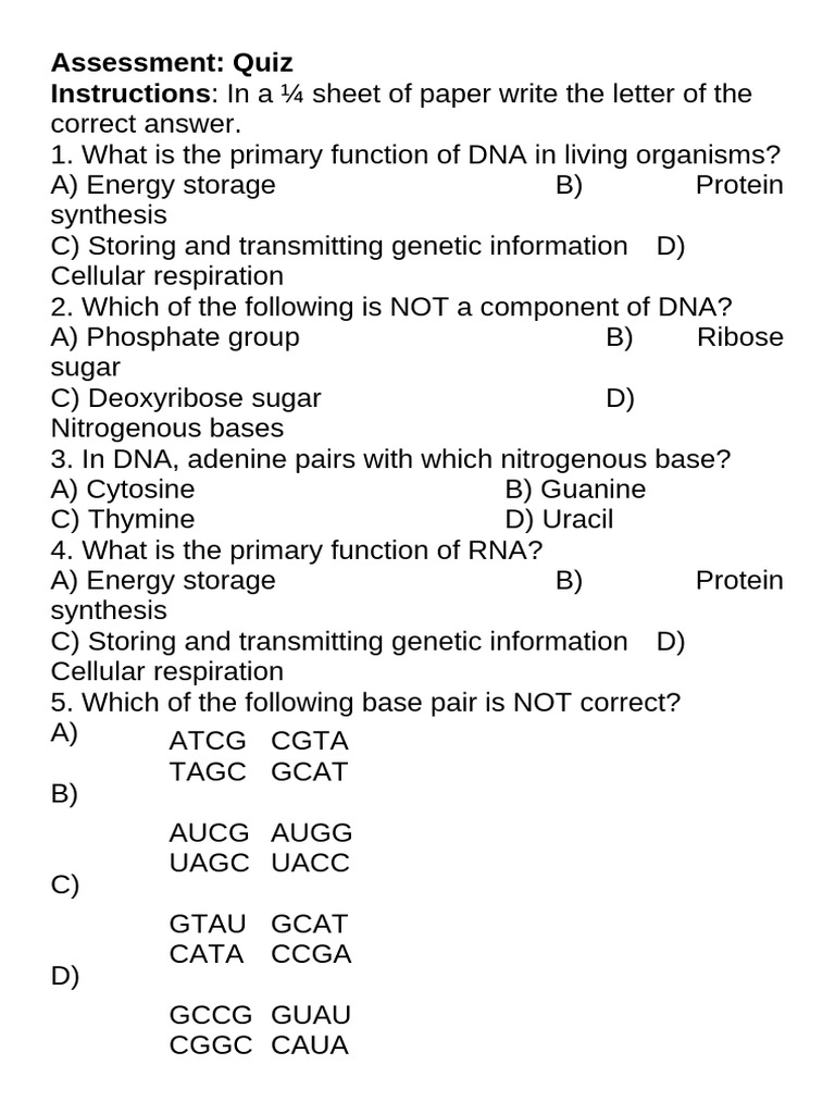 Assessment | PDF