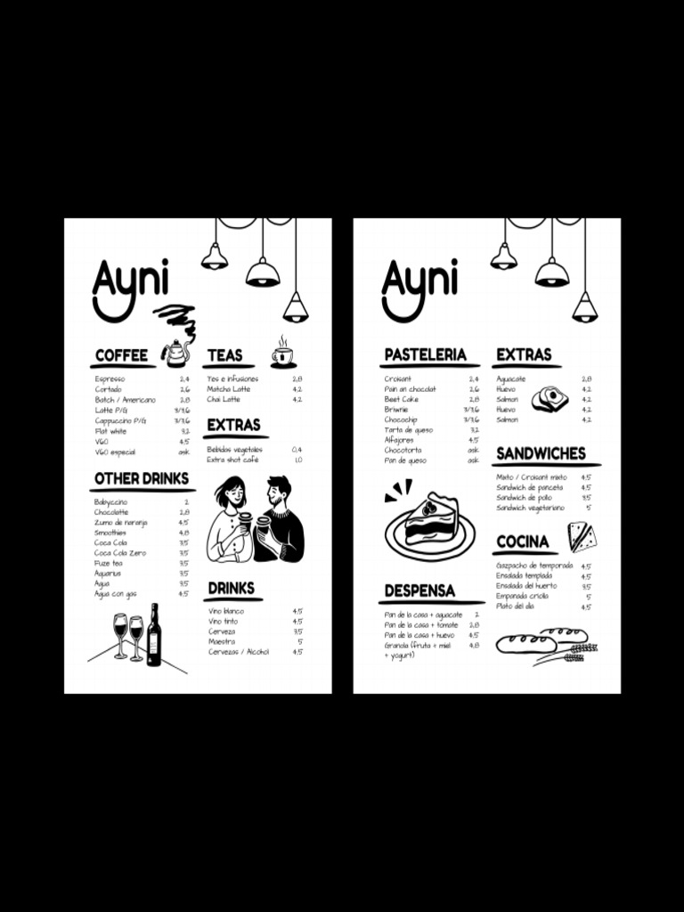 menu tarjeta stickers | PDF