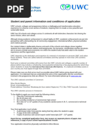 UWC 2026 Application Guidelines | PDF | Educational Stages