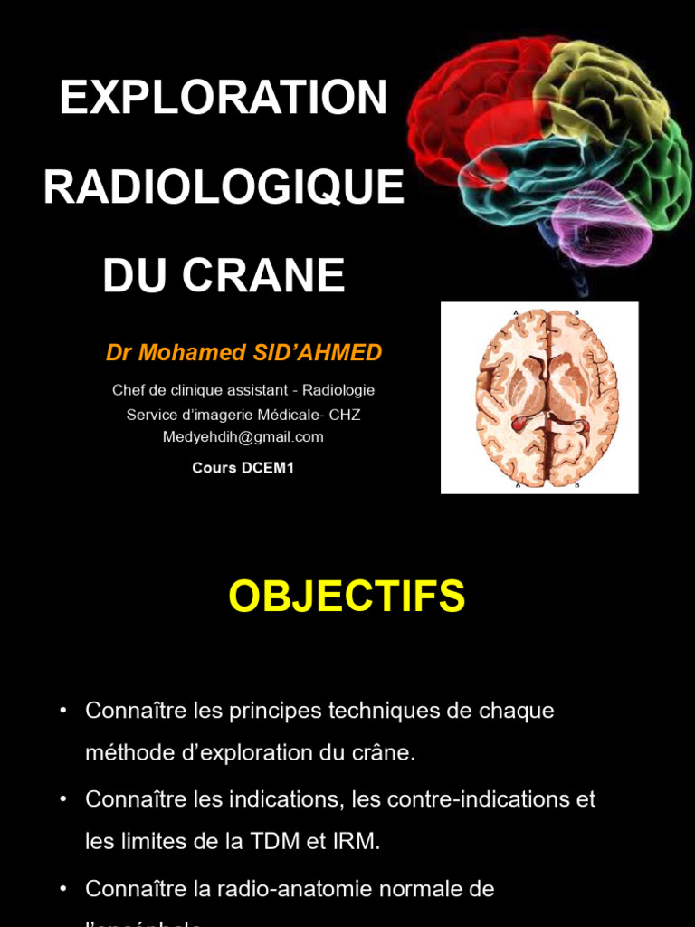 1 Exploration Neuro-Radiologique Avec Etude Semiologique Du Crane Ls 1 ...