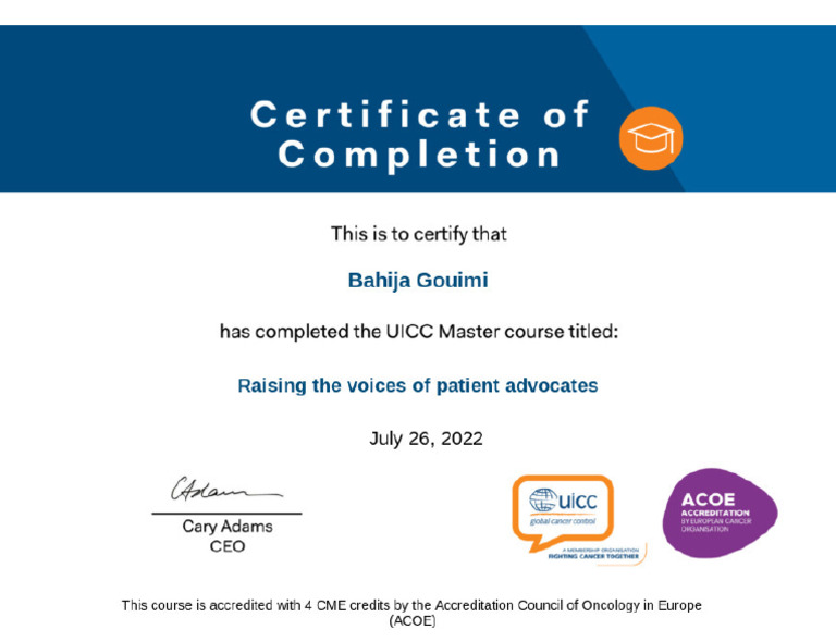 Certificate Master Course 2022 | PDF