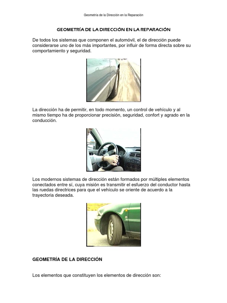Geometría de La Dirección Direccion Eje