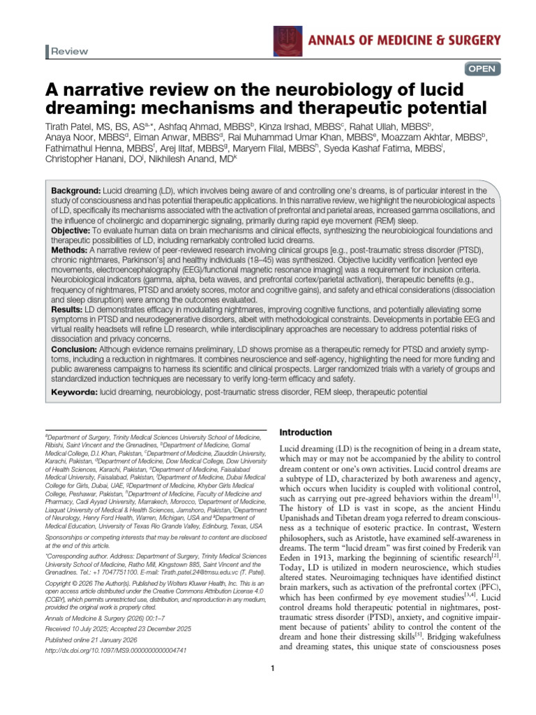 a_narrative_review_on_the_neurobiology_of_lucid.4233 | PDF | Lucid ...