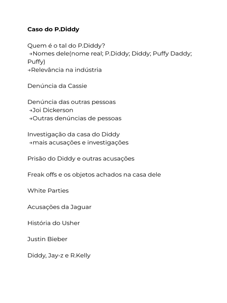 P.diddy Case | PDF