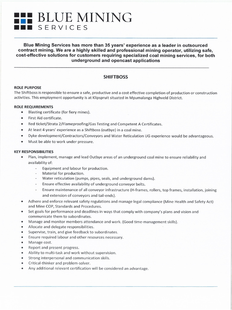 Shift Boss | PDF