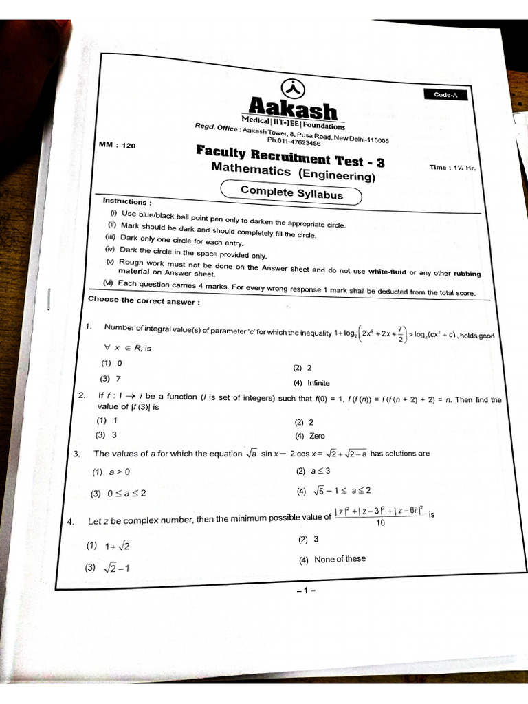 Maths Jee PDF 1 | PDF