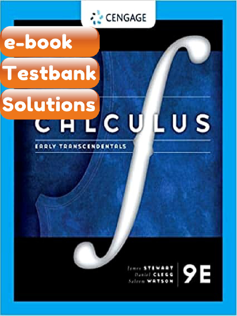 Testbank Single Variable Calculus Early Transcendentals 9th Edition by ...