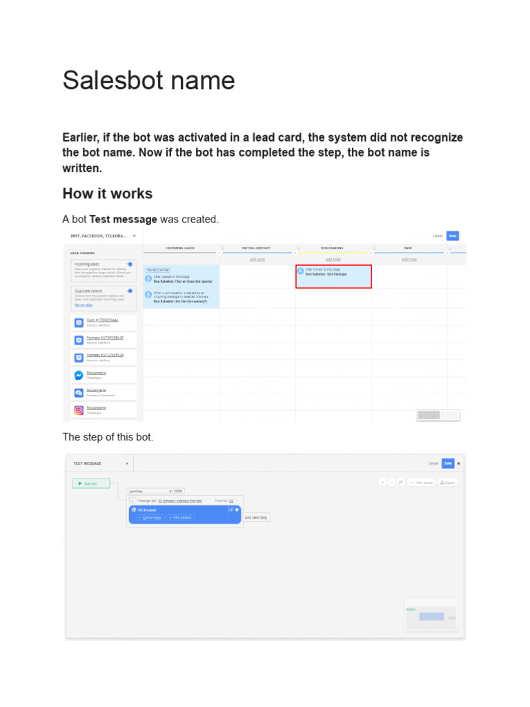 Salesbot Name | PDF