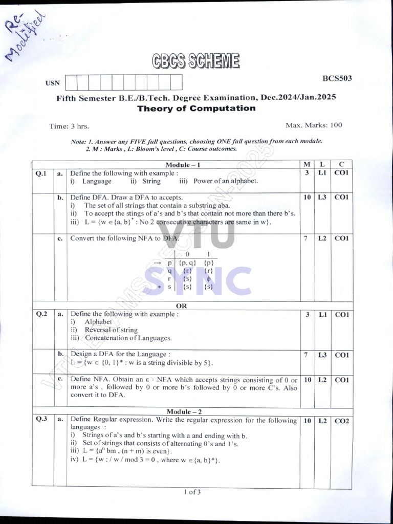 SCH Bcs503 | PDF