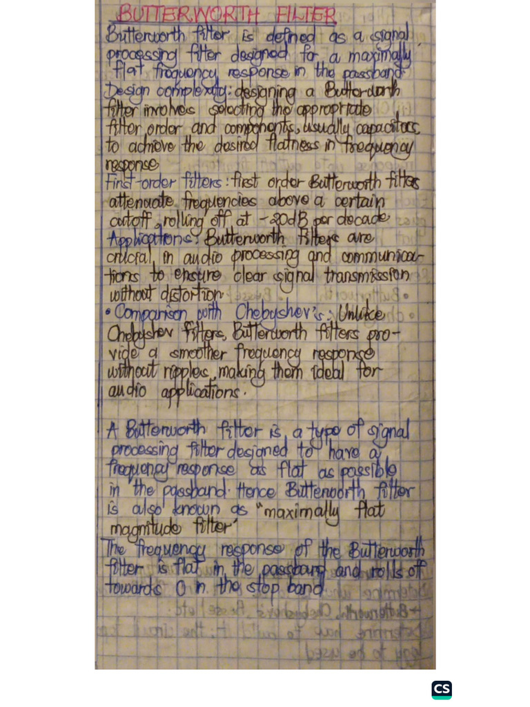 Camscanner Filters Notes 1 | PDF