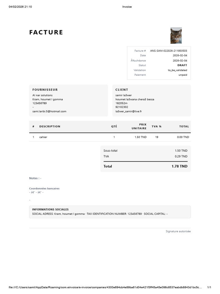 invoice_ANS-SAM-022026-211003503 | PDF