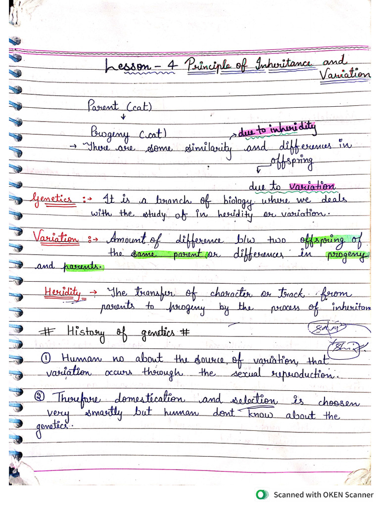 heredity notes by shahwej sir | PDF