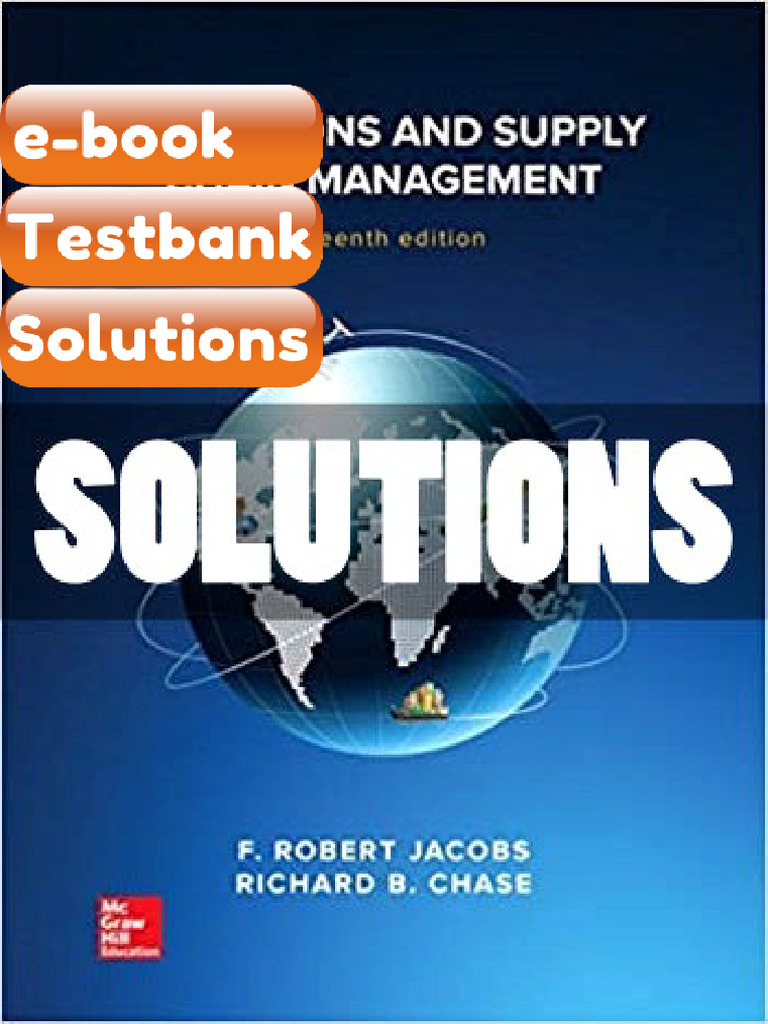 Testbank Operations and Supply Chain Management 15 Ed Jacobs Download ...