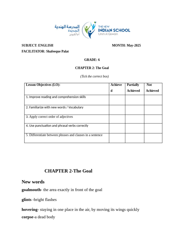 Chapter 2-The Goal (Notes) - 1 | PDF | Linguistics | Language Mechanics