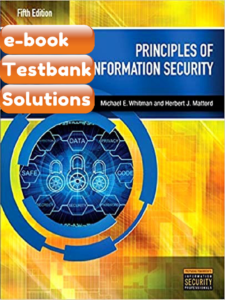 Testbank Principles of Information Security 5th Edition by Michael E ...