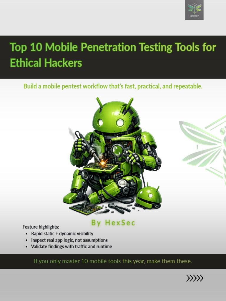 Top 10 Mobile Penetration Testing Tools For Ethical Hackers | PDF ...