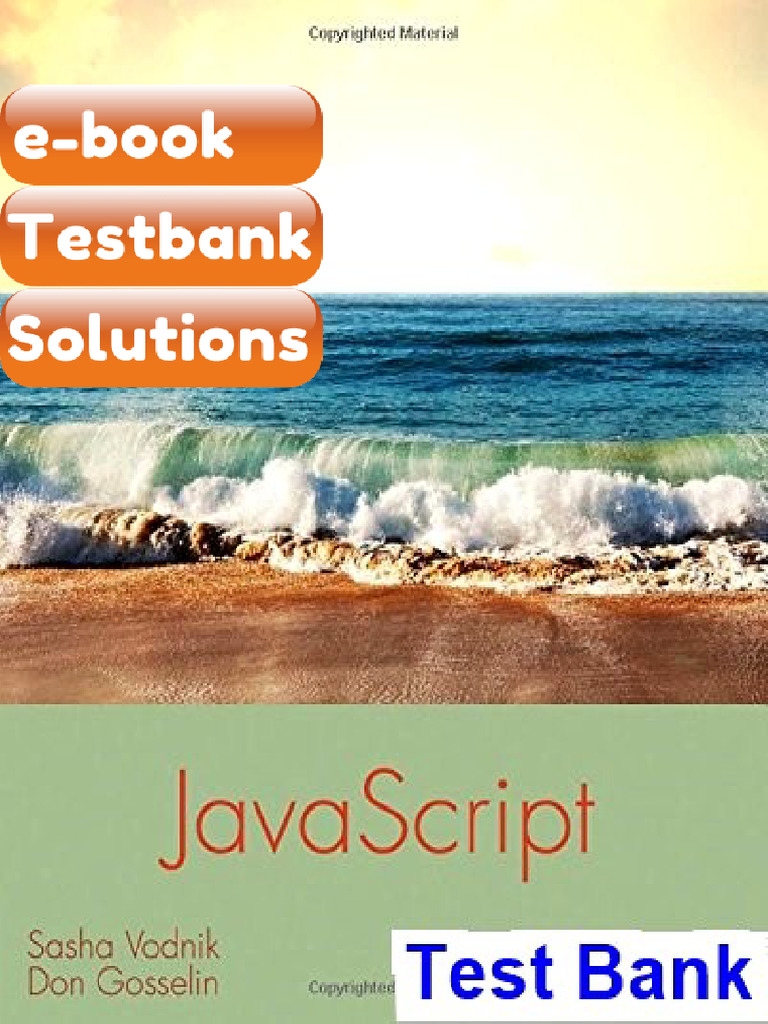 Testbank JavaScript The Web Warrior Series 6th Edition Vodnik | PDF ...