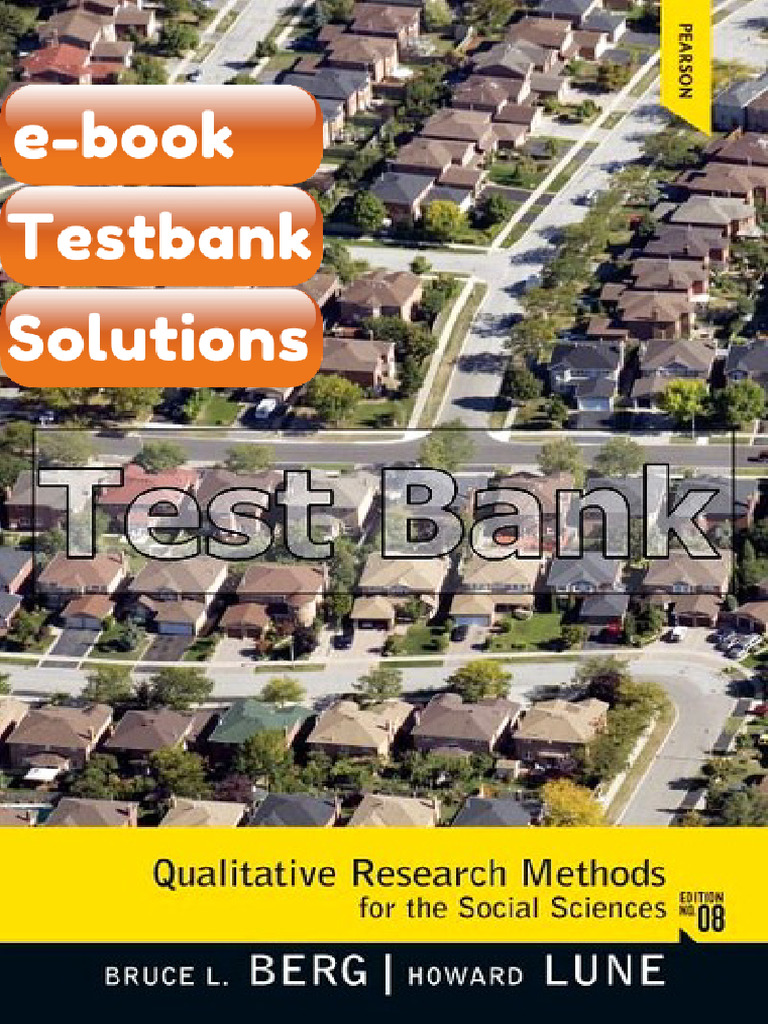 Testbank Qualitative Research Methods for the Social Sciences 8th ...