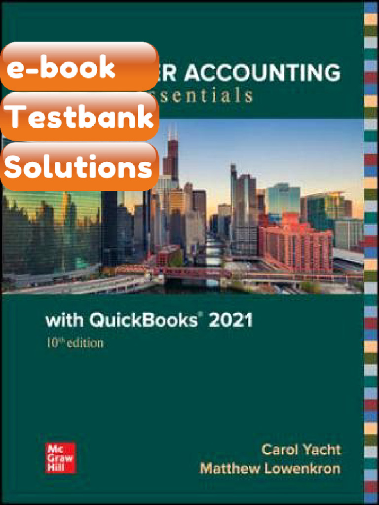 Testbank Computer Accounting Essentials With QuickBooks 2021 10th ...