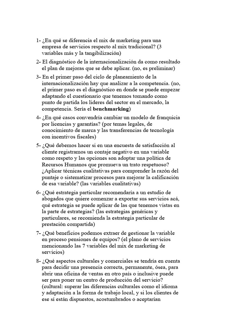 Modelo 2do Parcial | PDF | Marketing | Franquiciamiento