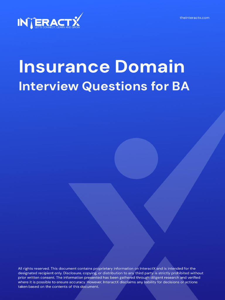 InteractX - Insurance Domain Interview Questions | PDF | Insurance ...