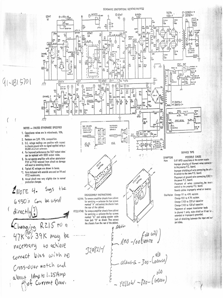 VT-22 Distortion Schematic | PDF