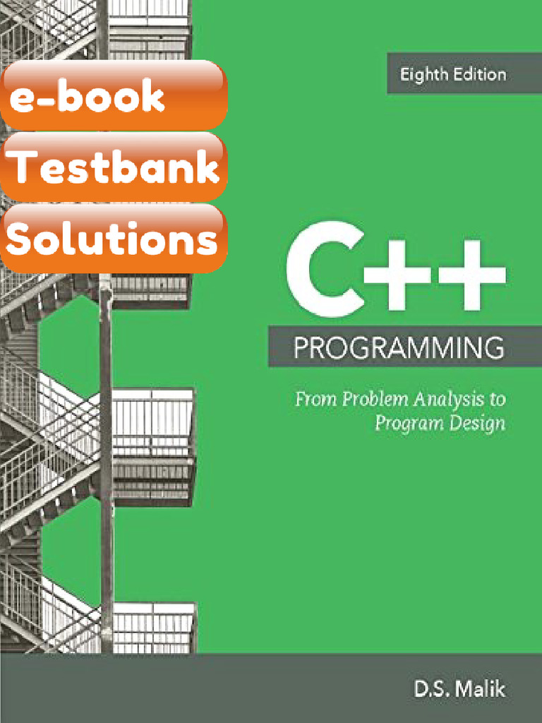 Testbank C Programming From Problem Analysis to Program Design MindTap ...