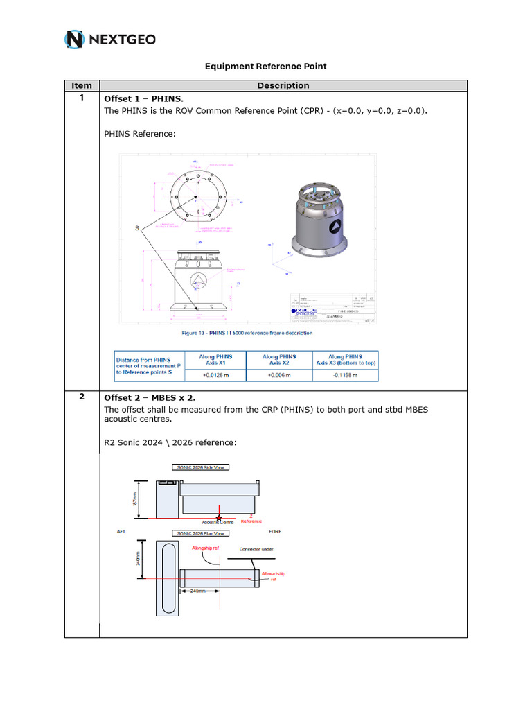 Equipment Reference Point - Rev01 | PDF