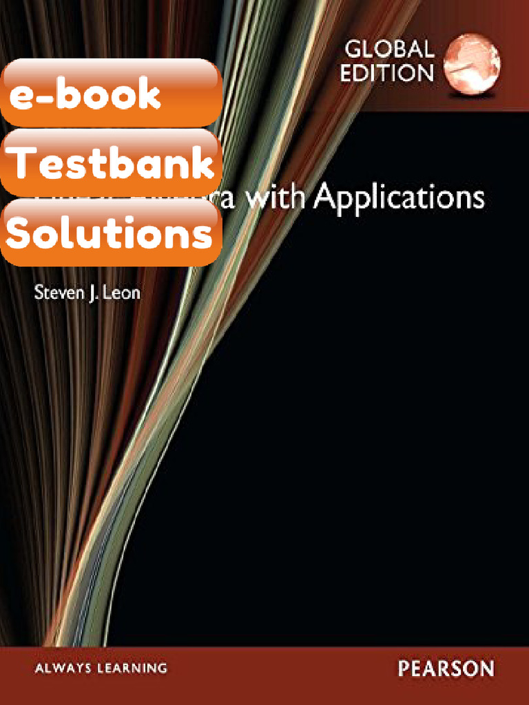 Testbank Linear Algebra With Applications Global Edition 9th Edition ...