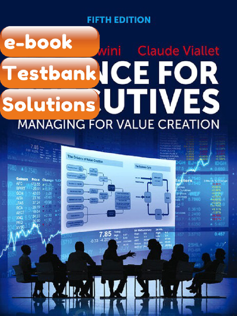Testbank Finance for Executives Managing for Value Creation 5th Edition ...