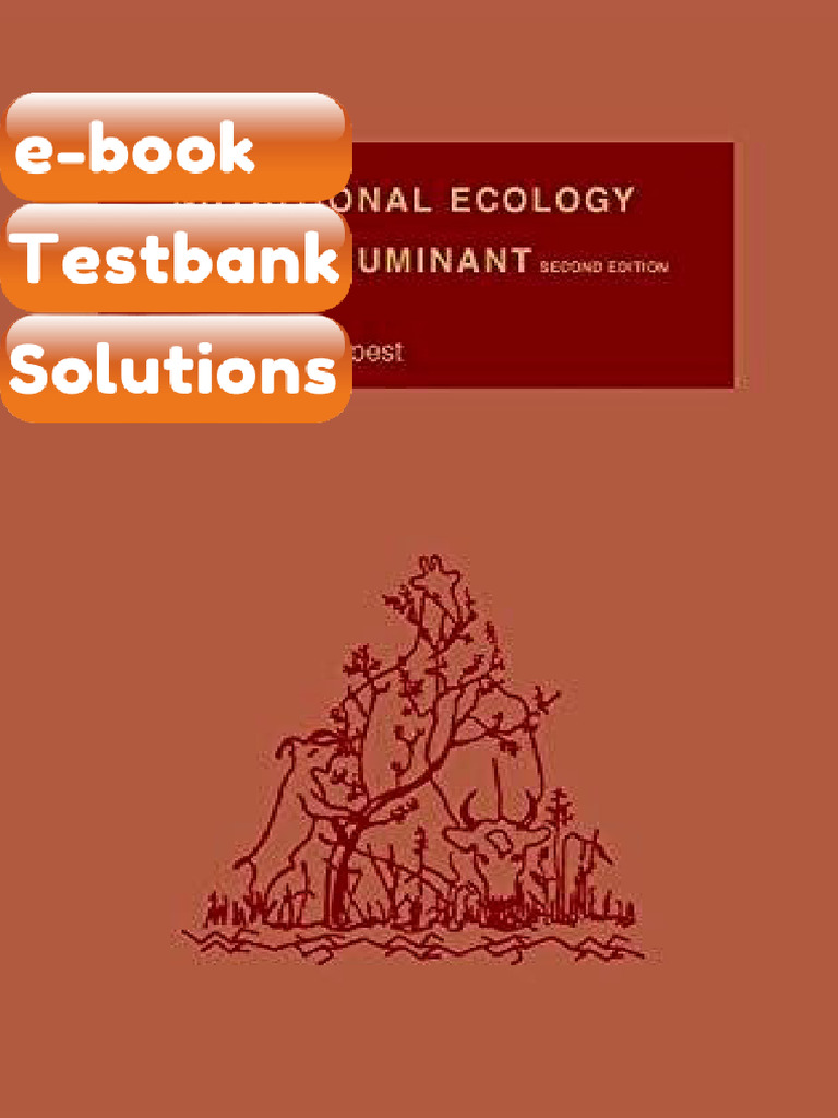 Testbank Nutritional Ecology of the Ruminant Comstock Book Second ...