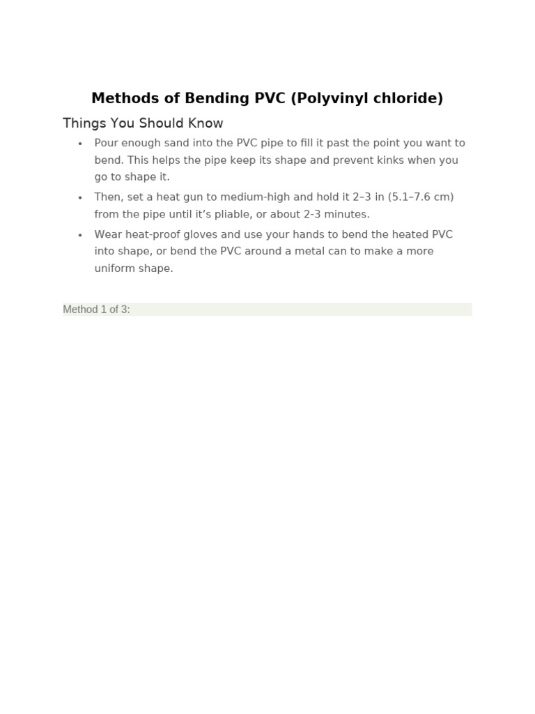 Methods_of_Bending_PVC_Palabay,Denver S. | PDF | Pipe (Fluid Conveyance ...