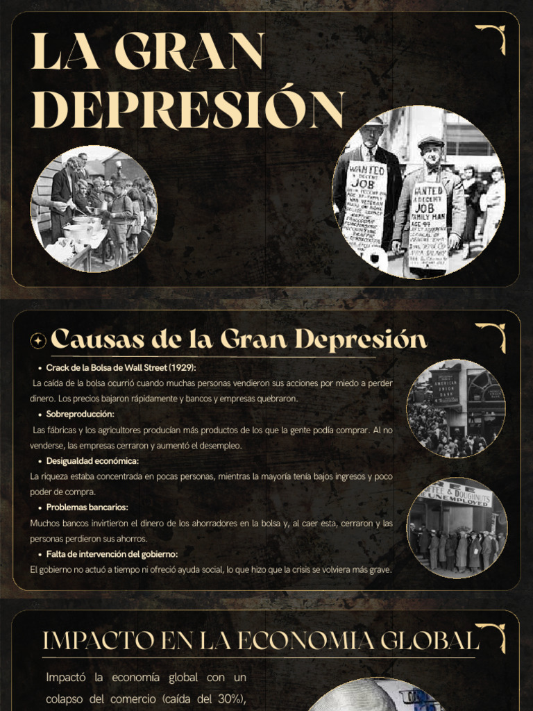 La Gran | PDF | Gran depresion | Nuevo acuerdo