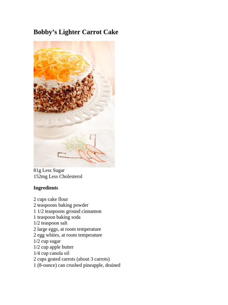Carrot Cake | PDF