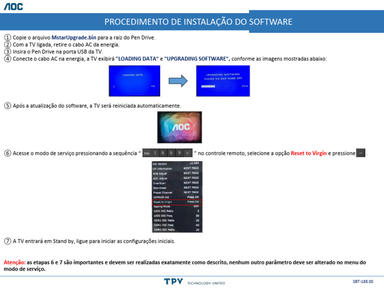 SBT-188.00-PROCEDIMENTO INSTALACAO DE SOFTWARE xxS5295-78G | PDF