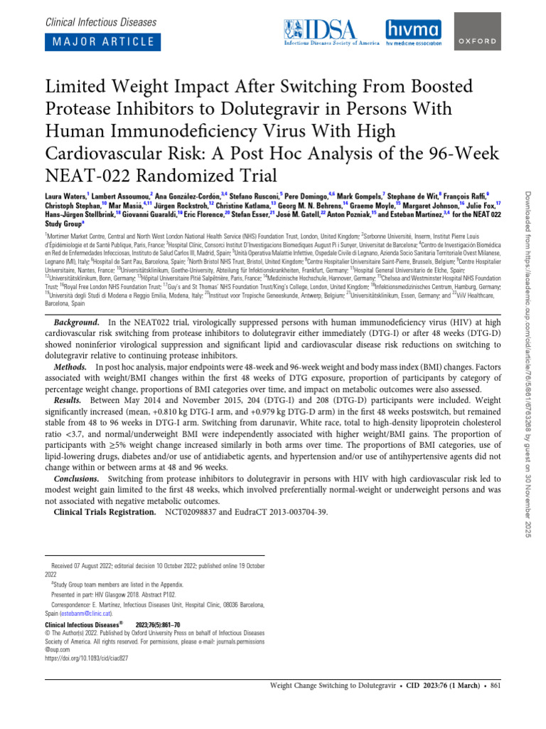 Ciac 827 | PDF | Management Of Hiv/Aids