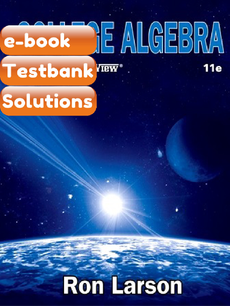 Testbank College Algebra 11th Edition Larson | PDF | Algebra