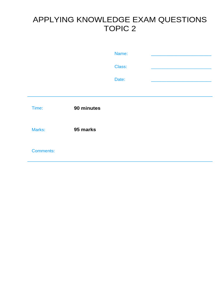 Unit 2 Applying Knowledge Exam Questions | PDF | Nervous System | Stem Cell