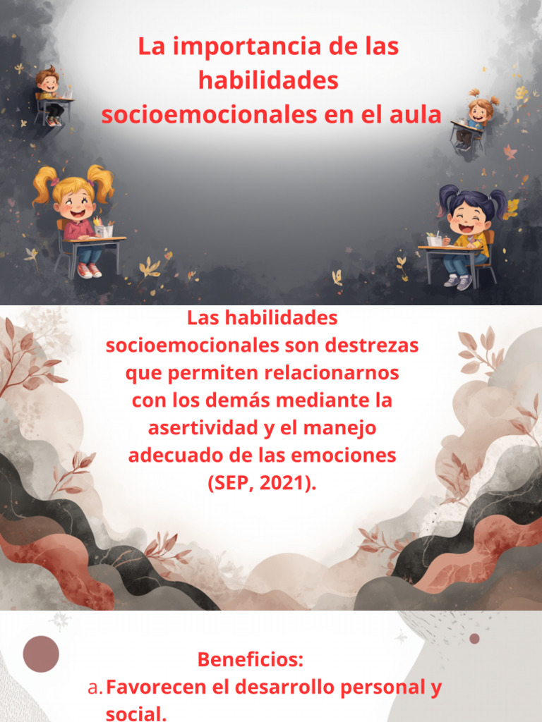 Título La Importancia de Las Habilidades Socioemocionales en El Aula ...