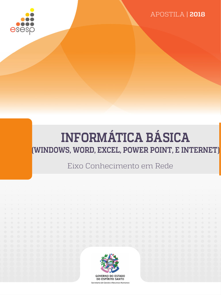 Apostila Completa - Informática Básica 32h | PDF | Janela (informática ...
