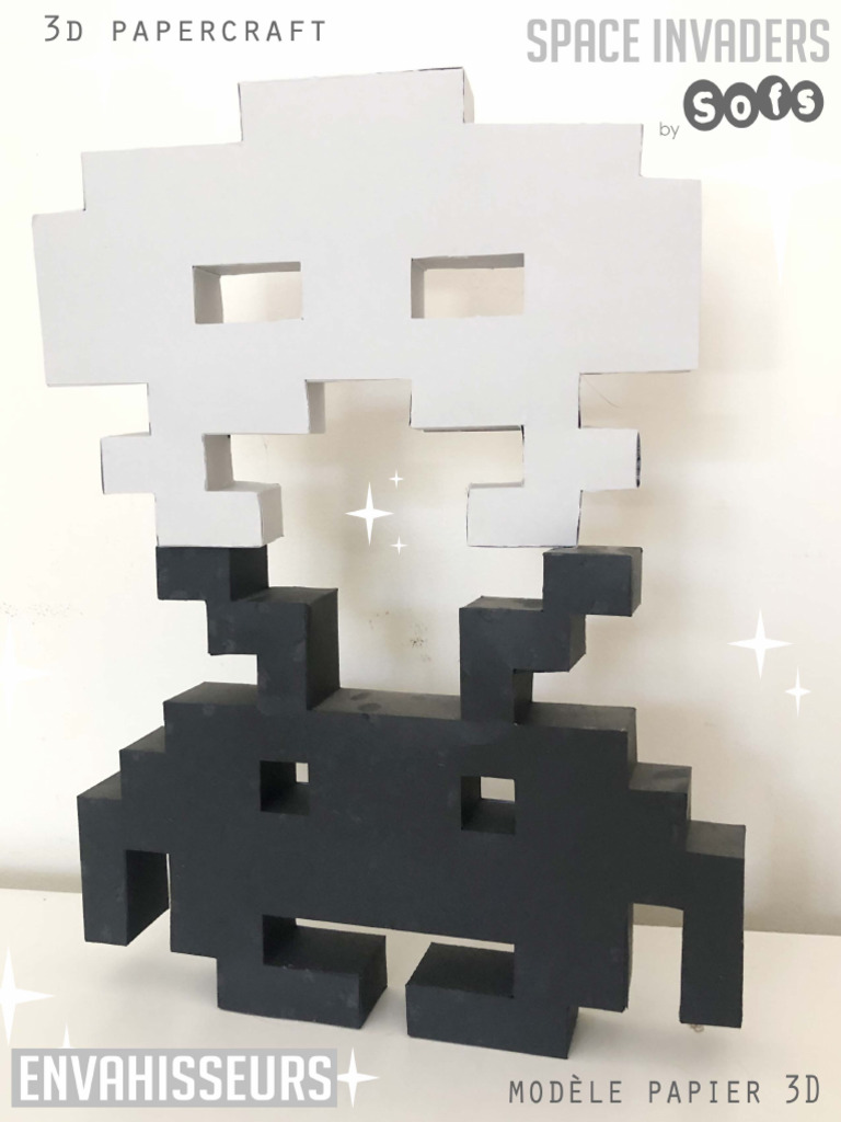 Space Invaders 3dpapercraft Bysofs | PDF